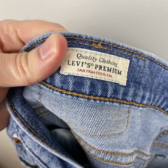 Levis Premium 541 Jeans‎ Mens 33x32 Blue light wash zip athletic taper - Picture 6 of 10